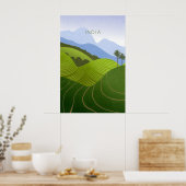 Affiche de voyage minimaliste en Inde (Cuisine)