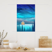 Affiche de voyage minimaliste Finlande (Cuisine)