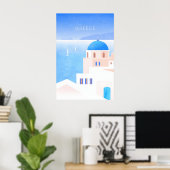 Affiche de voyage minimaliste Grèce (Bureau à domicile)