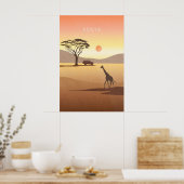 Affiche de voyage minimaliste Kenya (Cuisine)