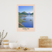 Affiche de voyage moderne de Scafell Pike (Cuisine)