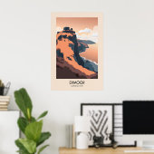 Affiche de voyage moderne du parc national d'Exmoo (Bureau à domicile)