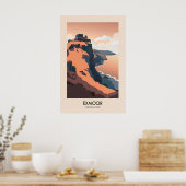 Affiche de voyage moderne du parc national d'Exmoo (Cuisine)