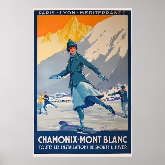 Affiche de voyage Mont Blanc (Devant)