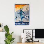 Affiche de voyage Mont Blanc (Bureau à domicile)