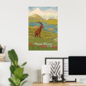 Affiche de voyage Mont-Blanc (Bureau à domicile)