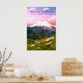 Affiche de voyage Mont Elbrus Russie (Cuisine)