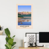 Affiche de voyage Mont Massive Colorado USA (Bureau à domicile)
