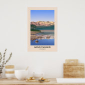 Affiche de voyage Mont Massive Colorado USA (Cuisine)