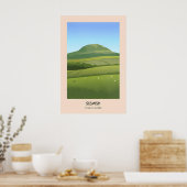 Affiche de voyage Mont Slemish Comté d'Antrim (Cuisine)
