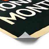 Affiche de voyage Monte-Carlo Monaco Beach (Coin)