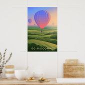Affiche de voyage Montgolfière (Cuisine)