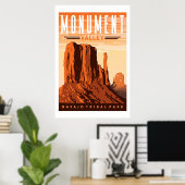 Affiche de voyage Monument Valley Imprimer (Bureau à domicile)