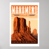 Affiche de voyage Monument Valley Imprimer (Devant)