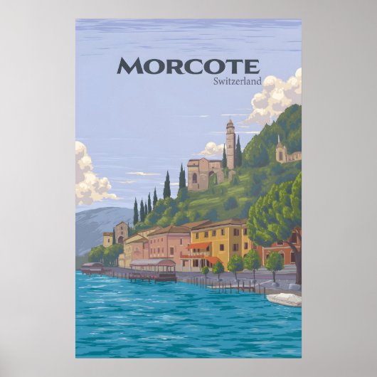 Affiche de voyage Morcote Suisse (Devant)