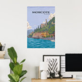 Affiche de voyage Morcote Suisse (Bureau à domicile)