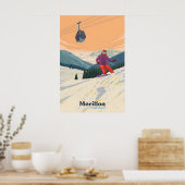 Affiche de voyage Morillon Snowboard (Cuisine)
