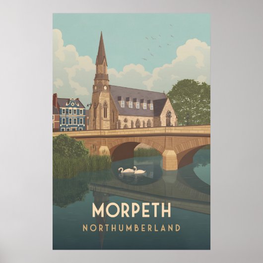 Affiche de voyage Morpeth Northumberland (Devant)
