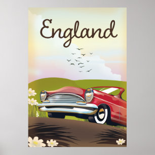 Affiche de voyage Motor City Detroit Michigan.