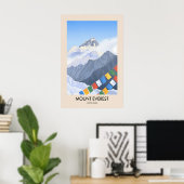 Affiche de voyage Mount Everest Himalaya (Bureau à domicile)