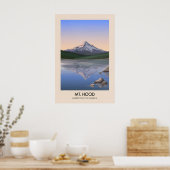 Affiche de voyage Mt Hood USA (Cuisine)