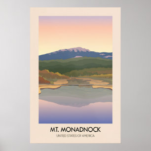 Affiche de voyage Mt Monadnock États-Unis