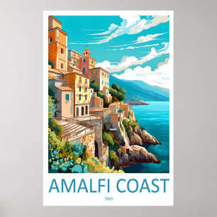 Affiche de voyage nationale vintage du parc Amalfi