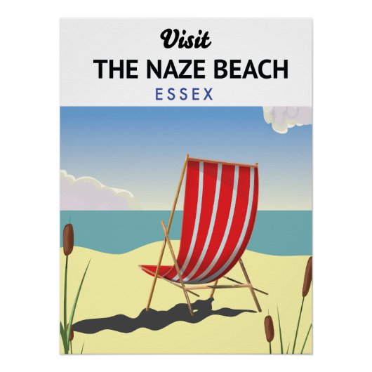 Affiche de voyage Naze Beach Essex (Devant)