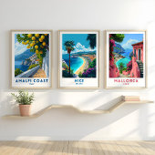 Affiche de voyage Nice France décoration murale
