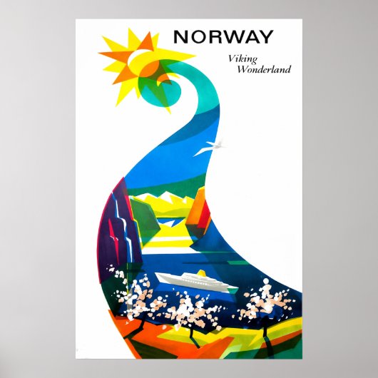 Affiche de voyage Norvège (Devant)