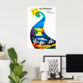 Affiche de voyage Norvège (Bureau à domicile)