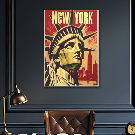 Affiche de voyage Nostalgique New York