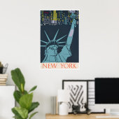 Affiche de voyage NY Art New York Impression vinta (Bureau à domicile)