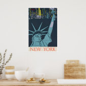 Affiche de voyage NY Art New York Impression vinta (Cuisine)