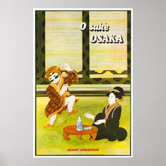 Affiche de voyage Osaka Japon Impression d'art jap (Devant)
