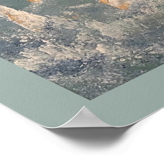 Affiche de voyage pacifique (Coin)