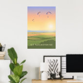 Affiche de voyage Paramoteur en liberté (Bureau à domicile)
