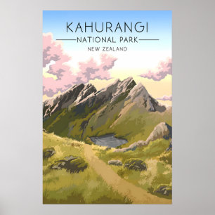 Affiche de voyage Parc national de Kahurangi Nouve