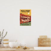 Affiche de voyage Parc national de Mesa Verde (Cuisine)