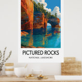 Affiche de voyage Parc national de Pictured Rocks (Cuisine)