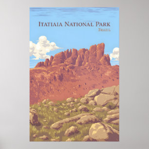 Affiche de voyage Parc national d'Itatiaia Brésil