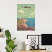 Affiche de voyage Parc national Forillon Québec Ca (Bureau à domicile)
