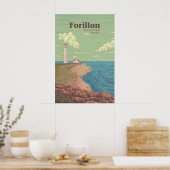 Affiche de voyage Parc national Forillon Québec Ca (Cuisine)