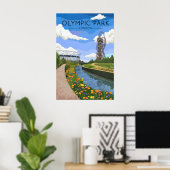 Affiche de voyage Parc olympique Londres (Bureau à domicile)