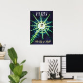 Affiche de voyage Paris (Bureau à domicile)