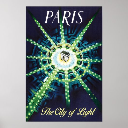 Affiche de voyage Paris (Devant)