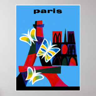 Affiche de voyage Paris, France