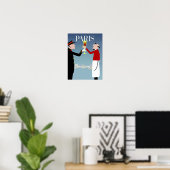 Affiche de voyage Paris, France (Bureau à domicile)