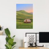 Affiche de voyage Partez en caravane (Bureau à domicile)