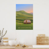 Affiche de voyage Partez en caravane (Cuisine)